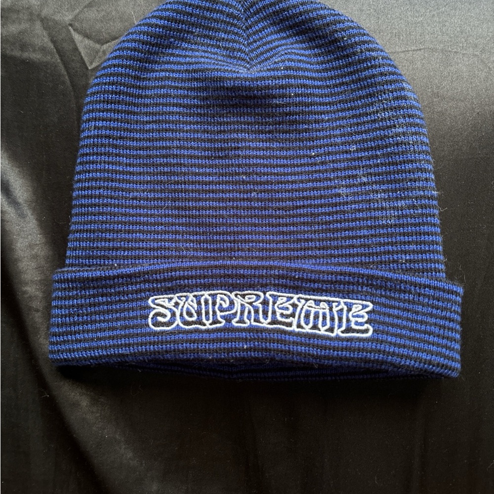 Supreme blue beanie